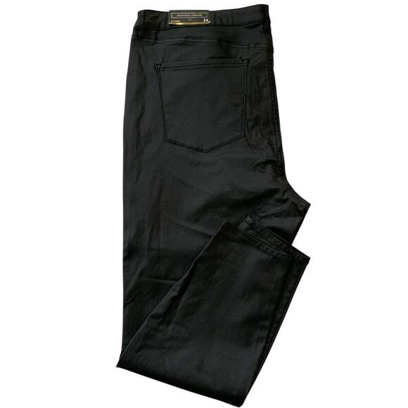 Refuge Pants Womens 24 Flat Front High Rise Skintight Legging Stretch Dark Wash - Picture 6 of 11